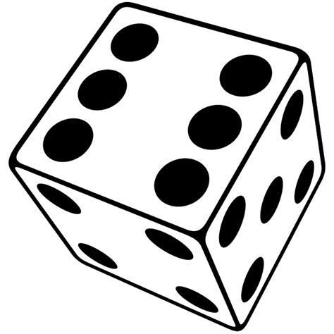 black and white dice clipart|dice faces clip art.